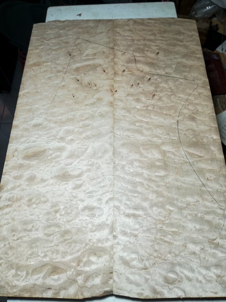 quilted maple top. custom guitar, wood, 
