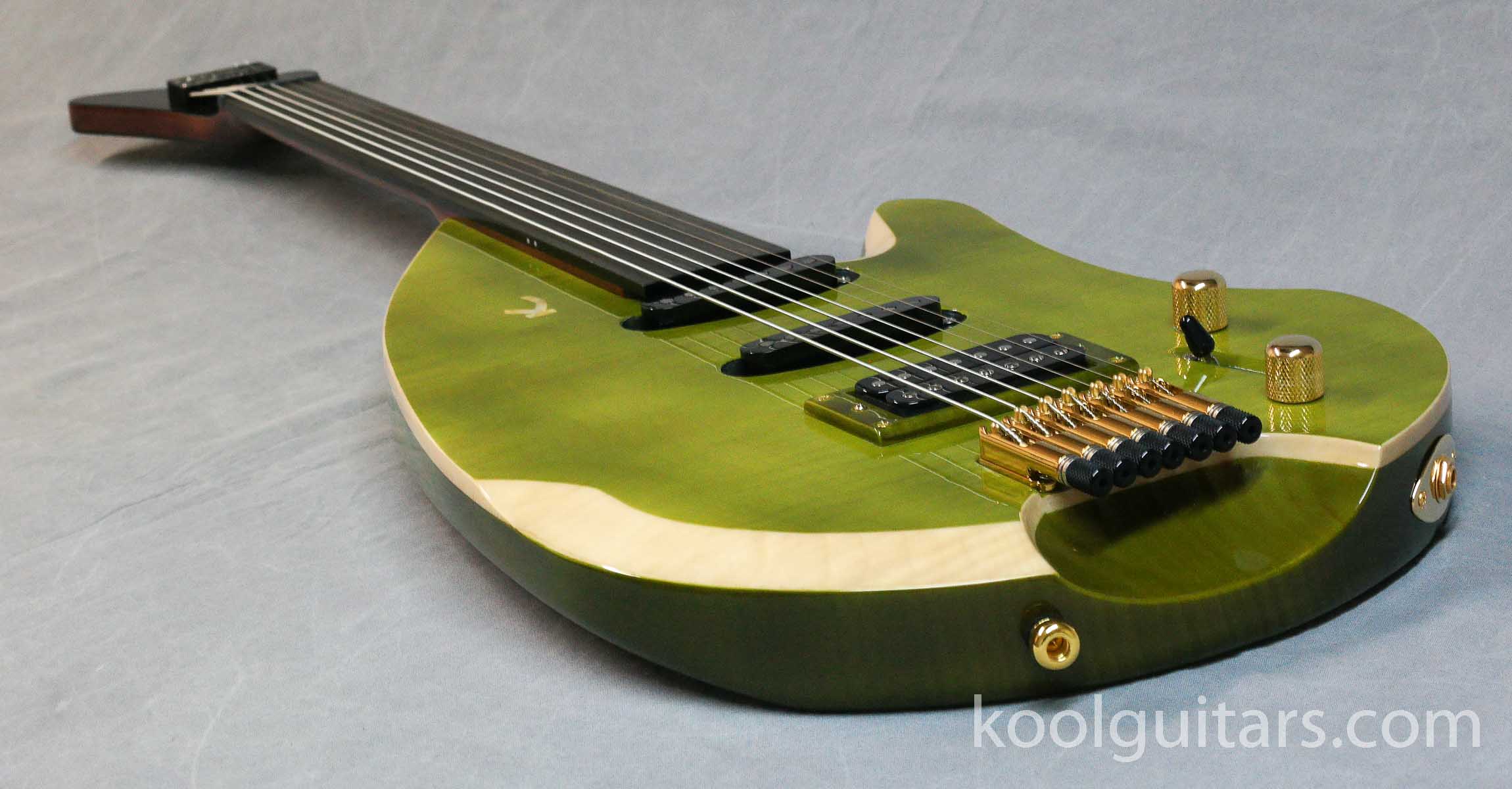 Electric OUD 7 steel strings,headless hardware, fretlessguitar by KOOL Guitars