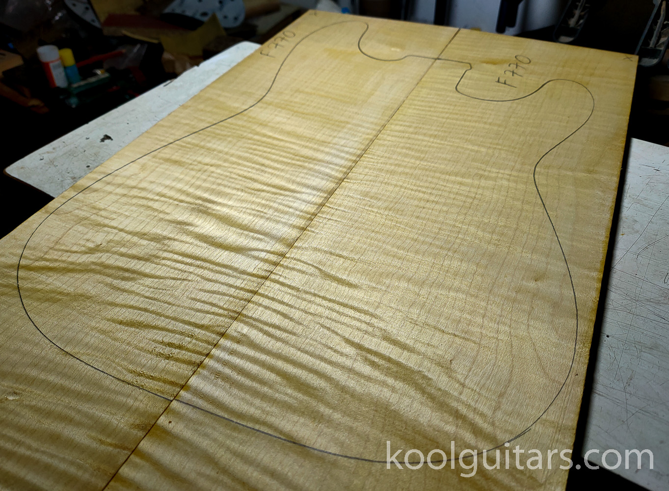 tiger maple top koolguitars