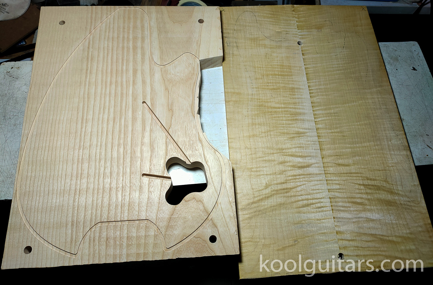 tiger maple top koolguitars