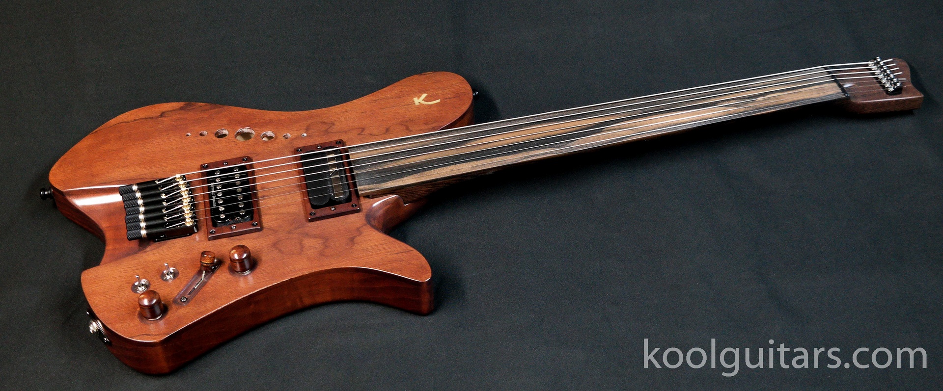 fretless custom guitar, fretlessguitar, prs scale, 7 strings guitar, hollowbody guitars, koolguitars